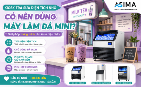 Quán trà sữa hương hoa có cần đá sạch riêng không?