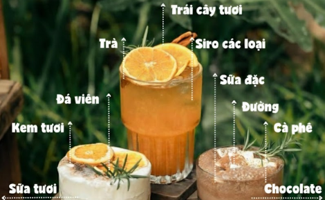 TOP 10 nguyên liệu pha chế “must-have” cho quán cafe