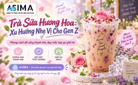 Trà sữa hương hoa: Xu hướng nhẹ vị cho Gen Z
