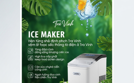 Máy Làm Đá Trà Vinh – Giải Pháp Đá Sạch Chủ Động Cho Mọi Hộ Gia Đình và Doanh Nghiệp